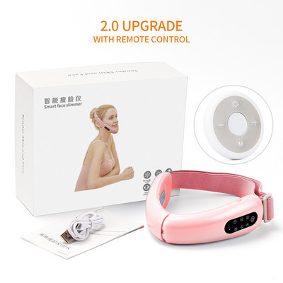 Chin V-Line Up Lift Belt Machine Red Blue LED Photon Therapy Facial Lifting Device Arc karcsúsító Galvanikus masszírozó V-arcápolás