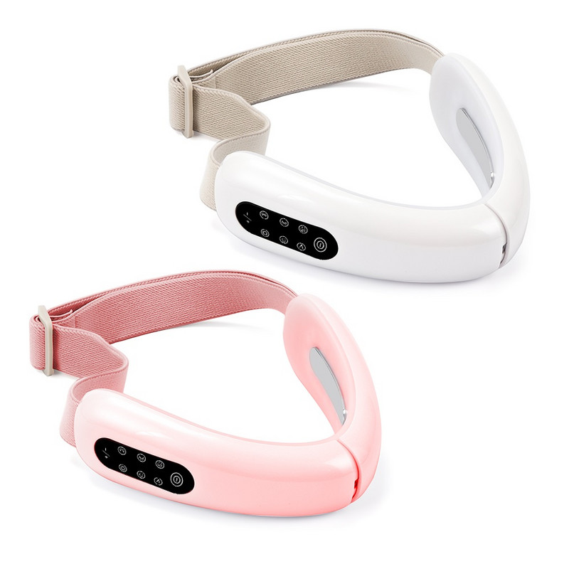 Chin V-Line Up Lift Belt Machine Red Blue LED Photon Therapy Facial Lifting Device Arc karcsúsító Galvanikus masszírozó V-arcápolás