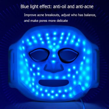 Led Red Light Therapy Facial Mask Infrared Photon Anti-Aging Anti Wrinkle Rejuvenation Безжична маска за лице Грижа за кожата Инструмент за красота