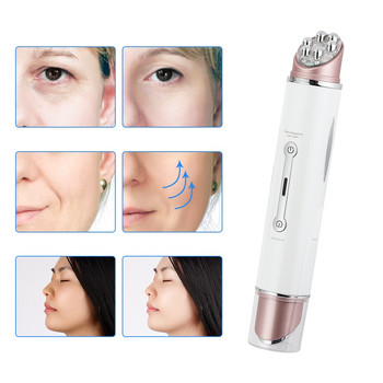 Electric Facial Eye Massager Pen Vibration Double Head EMS Rejuvenation Eye Machine LED Photon Skin Rejuvenation Αντιρυτιδικό