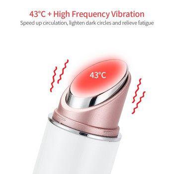 Electric Facial Eye Massager Pen Vibration Double Head EMS Rejuvenation Eye Machine LED Photon Skin Rejuvenation Αντιρυτιδικό