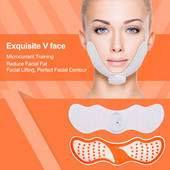 EMS V Shape Facial Lifting Device Arc lifting Masszírozó Elektronikus Pulse Muscle Stimulator V Arc Karcsúsító Arcbőrápoló eszköz