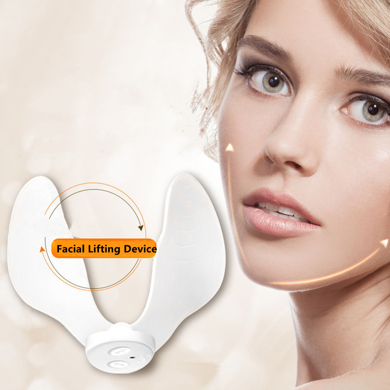 EMS V Shape Facial Lifting Device Arc lifting Masszírozó Elektronikus Pulse Muscle Stimulator V Arc Karcsúsító Arcbőrápoló eszköz