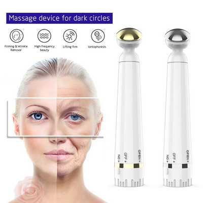 Mini masaj electric cu vibrații pentru ochi, anti-îmbătrânire, riduri, cerc întunecat, înlăturare stilou, întinerire, îngrijire a frumuseții, instrument de machiaj