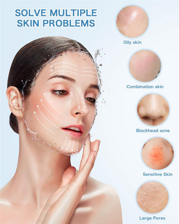 7 σε 1 ηλεκτρική βούρτσα καθαρισμού προσώπου Φορητή αδιάβροχη 7-σε-1 Beauty Care Massager Facial Massager Cleaner Face Skic Care