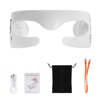 3D LED fényterápiás szemmaszk masszírozó melegítő SPA vibrációs LED arcmaszk szemtáska ránctalanító fáradtság enyhítő szépségápoló készülék