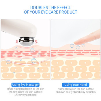 Електрически интелигентен вибрационен масажор за очи с висока честота против бръчки, тъмни кръгове под очите, премахване на торбичките под очите, устни, машина за масаж на бузите