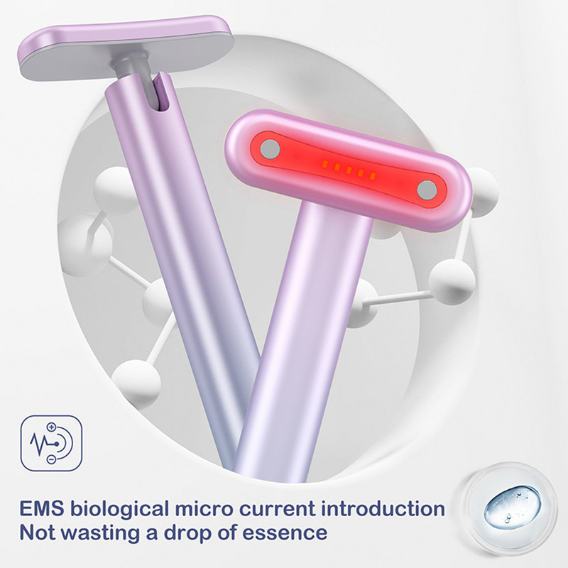 Sonic Vibration Eye Massager RF rádiófrekvenciás ránctalanító sötét karikák eltávolító EMS szemkörnyékápoló görgős arc-nyak lifting masszázs