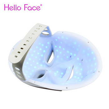 Μάσκα προσώπου 7 χρωμάτων PDT με λαιμό LED φωτονοθεραπεία κατά της ακμής Αναζωογόνηση του δέρματος Οικιακή χρήση Skin Care Beauty Machine