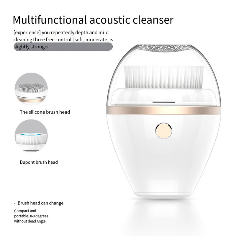 Arckefe Elektromos Sonic arctisztító gép USB töltő, hordozható bőrápoló Beauty elektromos arckefe Arckezelés 초음파세척기