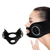 Japonijos veido pakėlimo prietaisas Ems V formos dvigubo smakro veido kaukė Elektrinė veido lieknėjimo masažuoklis Odą stangrina tvarsčiu veido terapija