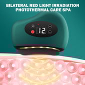 Електрически масажор GuaSha Hot Stone Нагряване Вибрация Остъргване Изгаряне на мазнини Масаж на шията Лифтинг на кожата на лицето Отстраняване на бръчки Инструменти