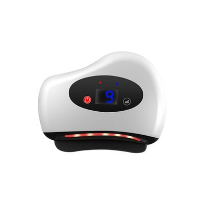 Електрически масажор GuaSha Hot Stone Нагряване Вибрация Остъргване Изгаряне на мазнини Масаж на шията Лифтинг на кожата на лицето Отстраняване на бръчки Инструменти