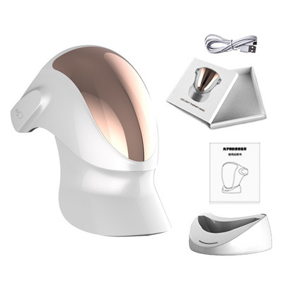 Új 807db LED-es Face Beauty Mask 3 Colors Light Nano Photodynamic Therapy Visiale Beauty Mask Bőrfiatalító akne elleni maszk