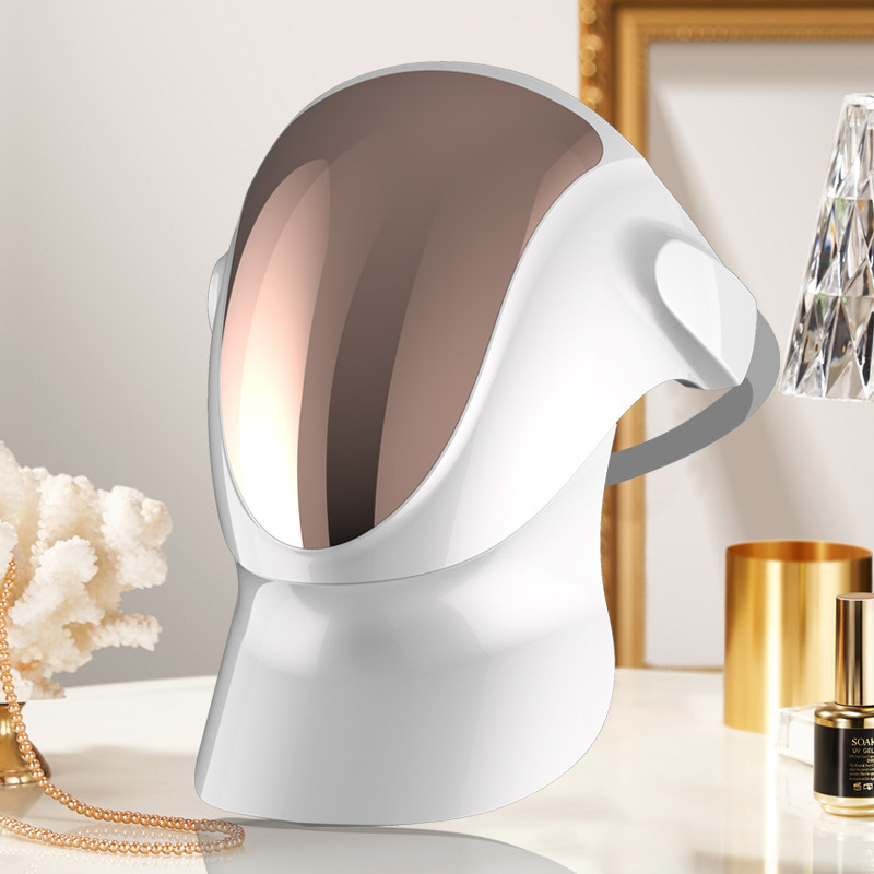 Új 807db LED-es Face Beauty Mask 3 Colors Light Nano Photodynamic Therapy Visiale Beauty Mask Bőrfiatalító akne elleni maszk