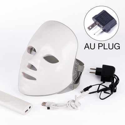 Mască facială pentru terapie cu lumină LED în 7 culori Mască facială pentru albirea acneei Îngrijirea pielii coreeană Întinerirea feței Anti-Age Home SPA
