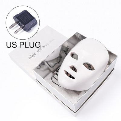 Mască facială pentru terapie cu lumină LED în 7 culori Mască facială pentru albirea acneei Îngrijirea pielii coreeană Întinerirea feței Anti-Age Home SPA