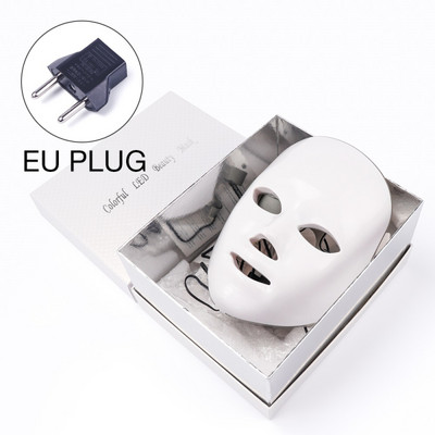Mască facială pentru terapie cu lumină LED în 7 culori Mască facială pentru albirea acneei Îngrijirea pielii coreeană Întinerirea feței Anti-Age Home SPA