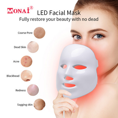 Red Light Therapy LED mask Ripsmetušš Näo Con Luz Luminotherapie Visage Photon Tratamento Professionals Skin Tightening Device