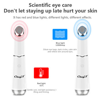 CkeyiN Lonic 42 Electric Eye Massager Photon Therapy High Frequency Vibrating Beauty Instrument Anti Aging Wrinkles Dark Circle