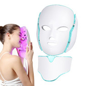 Dispozitiv de înfrumusețare cu fotoni cu LED 7 culori Mască facială cu LED Mască pentru terapie cu fotoni cu LED Mască pentru terapie cu lumină Mască pentru acnee Mască cu LED pentru frumusețea gâtului