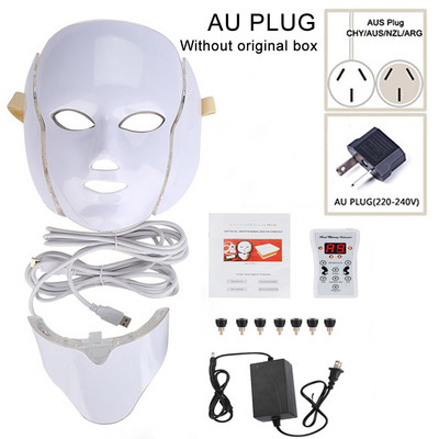 Dispozitiv de înfrumusețare cu fotoni cu LED 7 culori Mască facială cu LED Mască pentru terapie cu fotoni cu LED Mască pentru terapie cu lumină Mască pentru acnee Mască cu LED pentru frumusețea gâtului