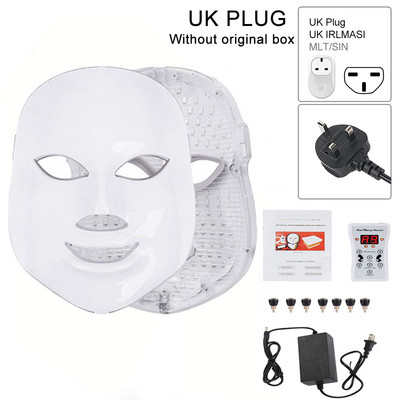 Dispozitiv de înfrumusețare cu fotoni cu LED 7 culori Mască facială cu LED Mască pentru terapie cu fotoni cu LED Mască pentru terapie cu lumină Mască pentru acnee Mască cu LED pentru frumusețea gâtului