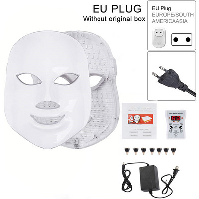 Dispozitiv de înfrumusețare cu fotoni cu LED 7 culori Mască facială cu LED Mască pentru terapie cu fotoni cu LED Mască pentru terapie cu lumină Mască pentru acnee Mască cu LED pentru frumusețea gâtului