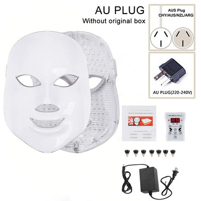 Dispozitiv de înfrumusețare cu fotoni cu LED 7 culori Mască facială cu LED Mască pentru terapie cu fotoni cu LED Mască pentru terapie cu lumină Mască pentru acnee Mască cu LED pentru frumusețea gâtului
