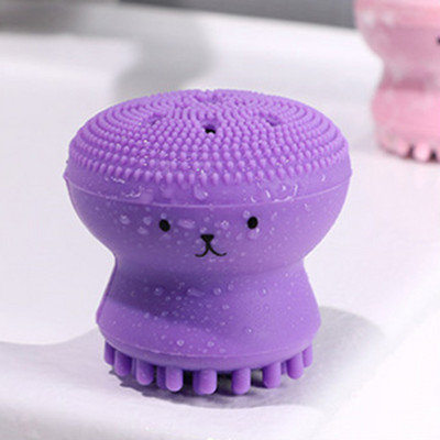 Arctisztító kefék Szilikon Cute Octopus Arctisztító Pórustisztító Hámlasztó Arcradír Mosókefe Bőrápoló eszközök