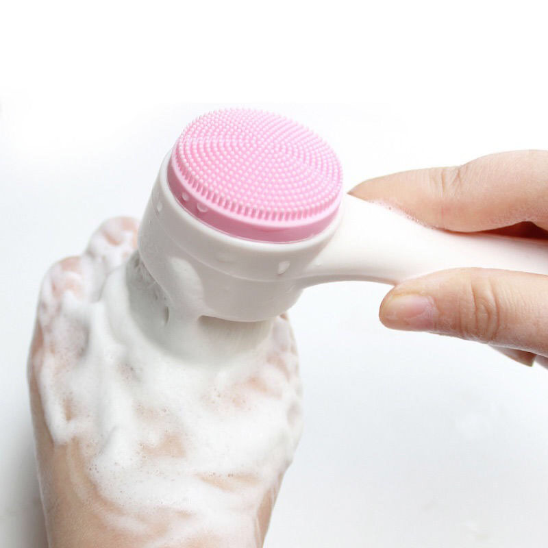 Prijenosna 3D silikonska masažna dvostruka četka za čišćenje, miteseri, proizvodi za dubinsko čišćenje, četka za piling Drop dostava