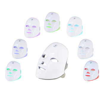 Акумулаторна LED маска Red Light Therapy Face 7 Colours Mascara De Led Tratamento Facial Безжично устройство за стягане на кожата с едно докосване