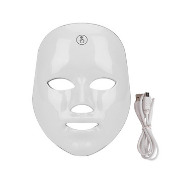 AOKO акумулаторна батерия LED маска за лице 7 цвята Фотонна терапия Маска за красота Подмладяване на кожата Лифтинг устройство за почистване на тъмни петна