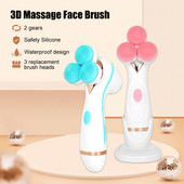 3 u 1 električna četka za čišćenje lica silikonska rotirajuća četka za lice dubinsko čišćenje piling kože sredstvo za čišćenje piling njega kože