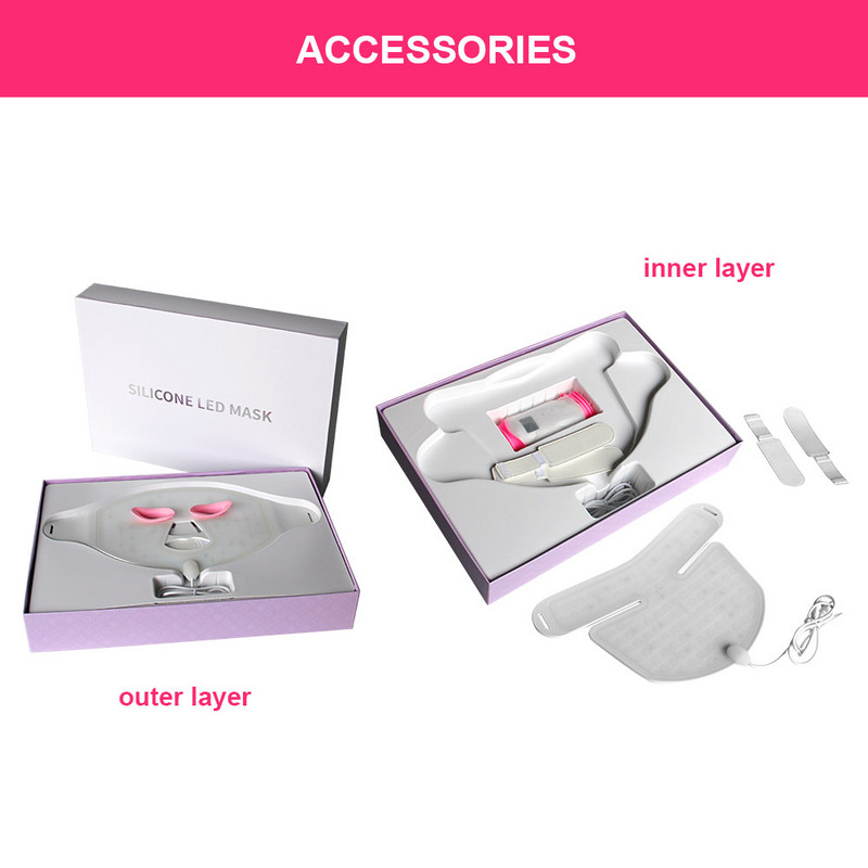 Veleprodajna bežična LED maska za ljepotu lica protiv starenja Infracrvena maska za kućnu upotrebu Led maska za svjetlosnu terapiju Led maske za lice
