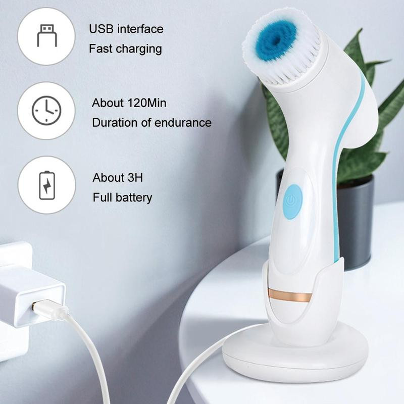 Arctisztító kefe Sonic Face Spin Brush Set Spa System Nu Skin a mélytisztításhoz Távolítsa el a mitesszer gépet