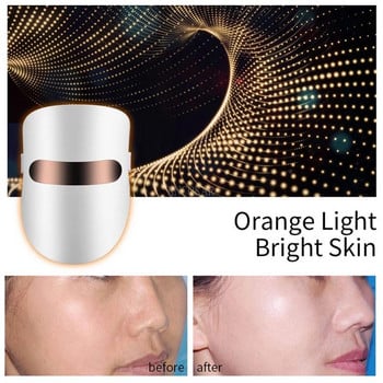 LED Light Therapy Face Mask Anti-aging Anti Wrinkle Beatuy Tool Facial SPA Instrument Beauty Device Skin Tighten 3 Colors