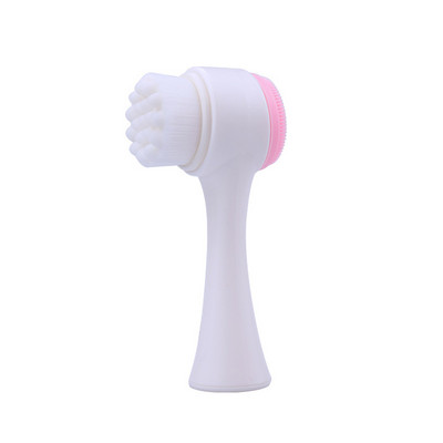 Kétoldalas szilikon arctisztító kefe Beauty Eye Massager hordozható lágyszálas arcmasszázs bőrápoló eszköz