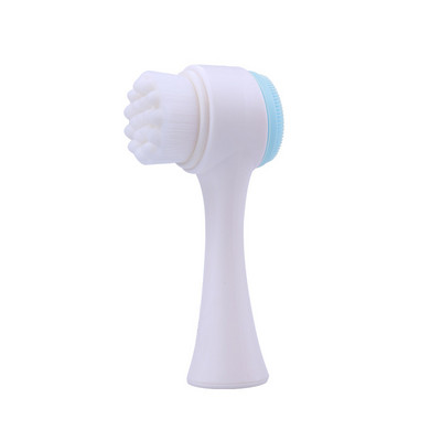 Kétoldalas szilikon arctisztító kefe Beauty Eye Massager hordozható lágyszálas arcmasszázs bőrápoló eszköz