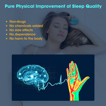 Νέο έξυπνο όργανο ύπνου Ανακούφιση από άγχος νευρικό νεύρα ύπνου Αϋπνία καταπραΰνει συσκευή Υγιής διέγερση παλμών Χειροκίνητος ύπνος