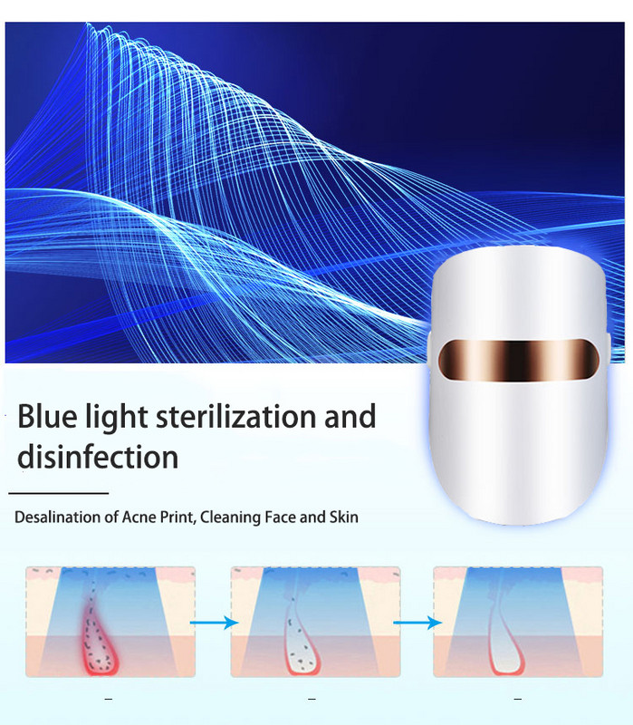 mască de terapie tratament cu lumină lifting pielea feței rozacee mască fototerapie mașină de înfrumusețare facială întinerirea pielii foton cu led roșu