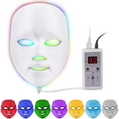 BTgirl LED terápiás arcmaszk 7 színű foton arcápoló gép ráncok akne eltávolítására bőrfiatalító folttisztító készülék