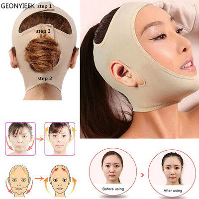 Face Slim V-Line Lift Up maszk Arc Áll Nyak Karcsúsító Vékony Öv Szíj Szépség Finom arc Vékony Arcmaszk Karcsúsító Fásli