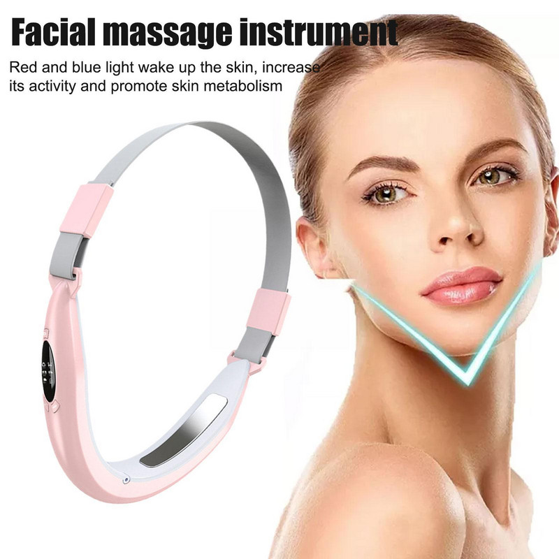 EMS Facial Lifting Device LED Photon Therapy Arc Karcsúsító Áll Vibrációs Állkapocs Cellulit Dupla eszköz Lift Vonal Öv Masszázs D7R8