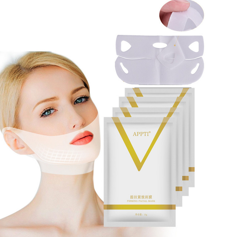 Arc emelő karcsúsító maszk V vonalas állfelhúzó tapasz 4D Reduce Double Chin Tape nyakfeszesítő alakformáló maszk US BR Do Dropshipping