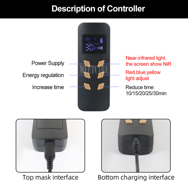 4 spalvų LED veido kaukė Infraraudonųjų spindulių fotonų terapijos profesionali odos atjauninimo priemonė nuo raukšlių šalinimo PDT veido SPA kaukės