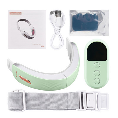 EMS Chin Lifting Facial Karcsúsító Öv LED Fényterápia Bőrápoló Beauty Device V Face Shaper Dupla áll eltávolító Távirányító