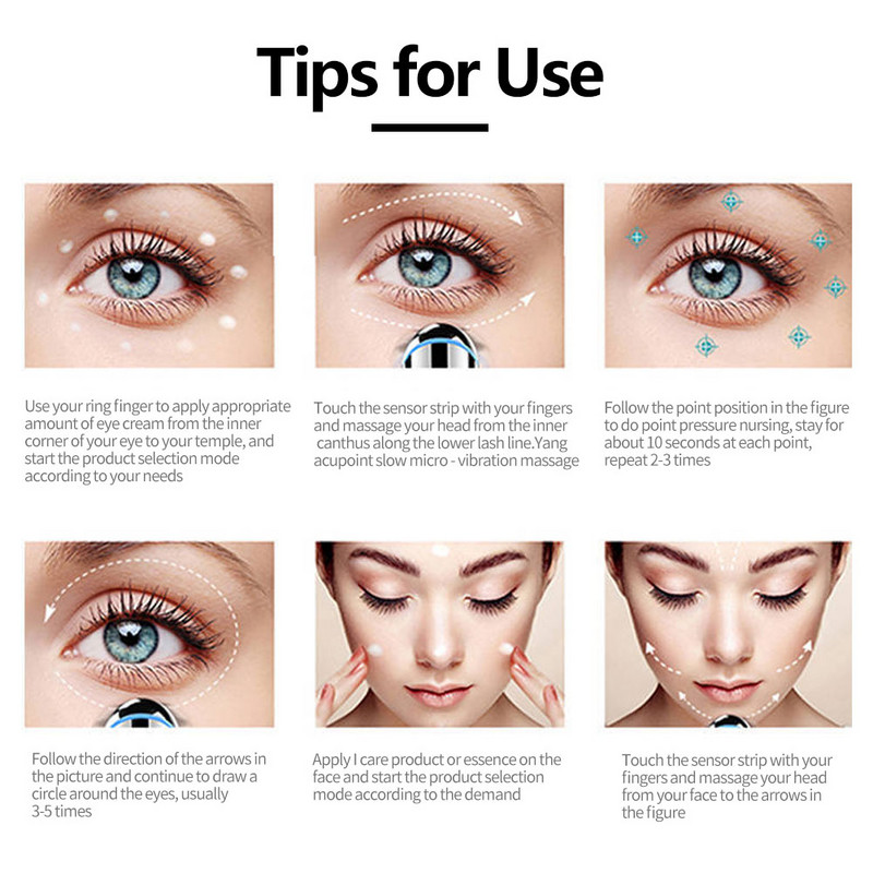 Električni masažer za oči s instrumentom za ljepotu očiju uklanja podočnjake, sprječava bore i starenje