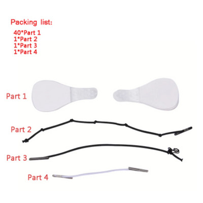 40 tk näo tõstmise kleebis Näo tõstmise teip Nähtamatu näo kleebis elastsus läbipaistev kleeplint RP Young näo tõstmine