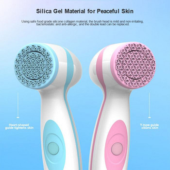 Комплект електрически четки за почистване на лице Nu Galvanic Spa Skin Care Massager Face Lift Sonic Pore Cleaner Remove Blackhead Machine